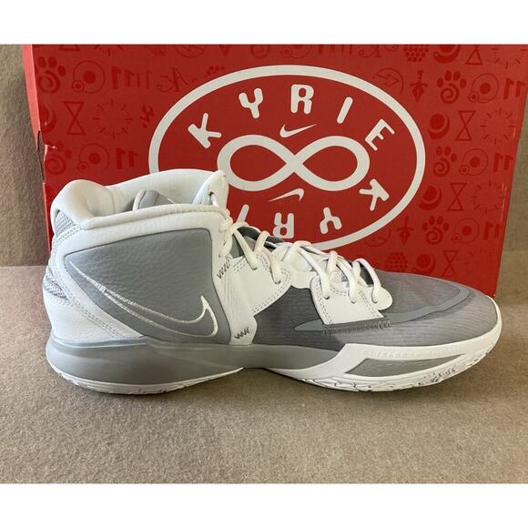 Nike Men’s Kyrie Infinity TB Sz 14 NIB Wolf Gray White Basketball Shoes - Picture 4 of 11